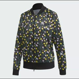 Adidas AOP Track Top Zippered Jacket Floral Originals Women's Medium FL4106 NWT
